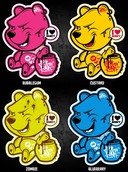 FAT PUNK STUDIO STICKER SET - POOH